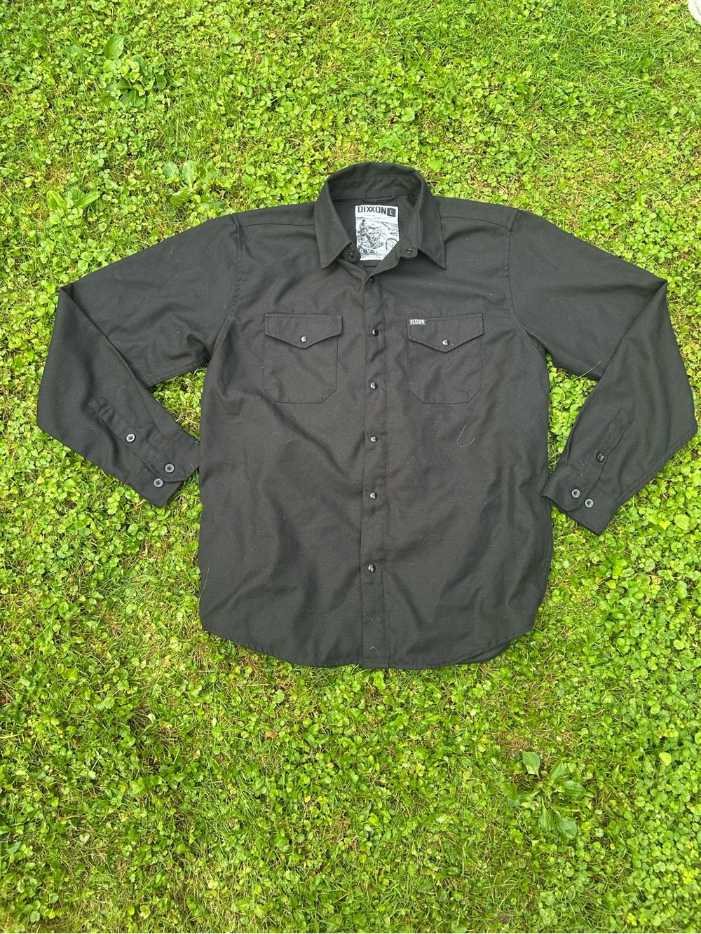 Dixxon Flannel Co The Outlaw  black pearl snap button down